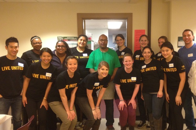 Emerging Leader volunteers at Angeline's