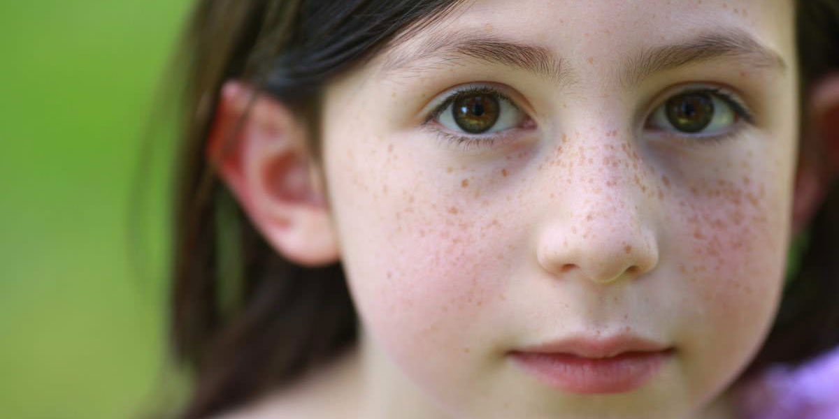 Girl with freckles from United Way home page