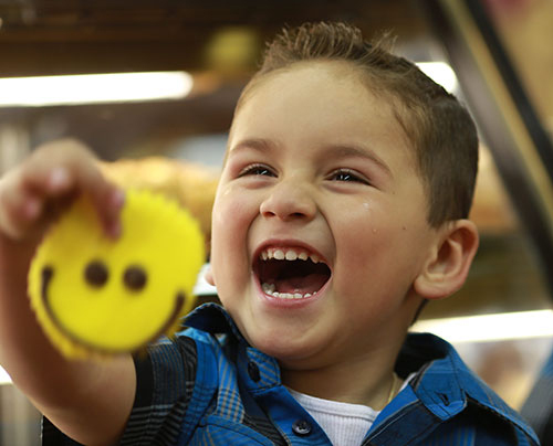 kid with cookie