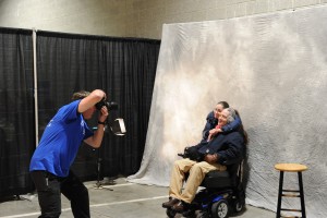 Bob and Faye getting their portrait