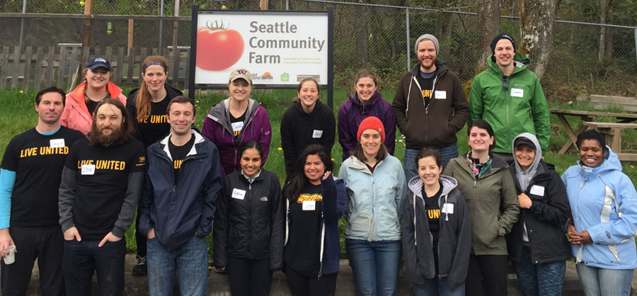 Seattle Volunteers at Community Farm