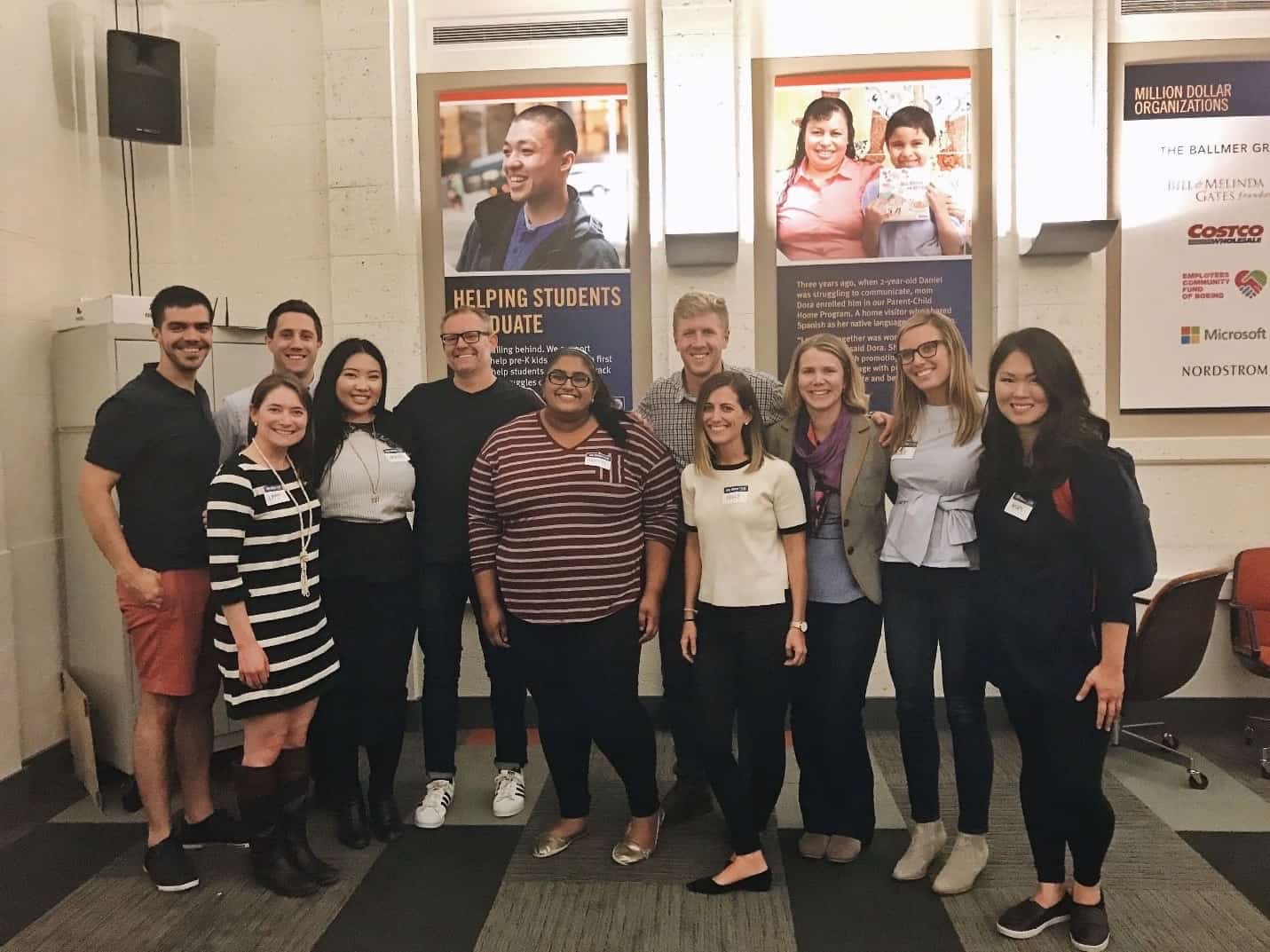 Photo of Emerging Leaders posing with chef Ethan Stowell