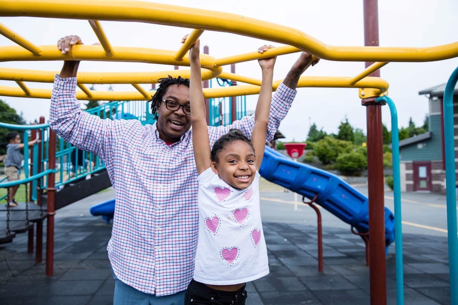 Streets to Home Robert and daughter playground