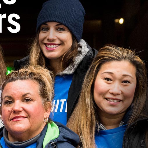 Group photo of three change makers