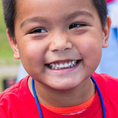 Boy smiling