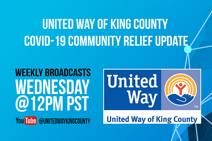 United Way of King County is hosting a livestream covid-19 community relief update on rental assistance. It will be held on Wednesday April 15 at 12pm PST.