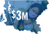 graphic of state of Washington with $3M text overlay