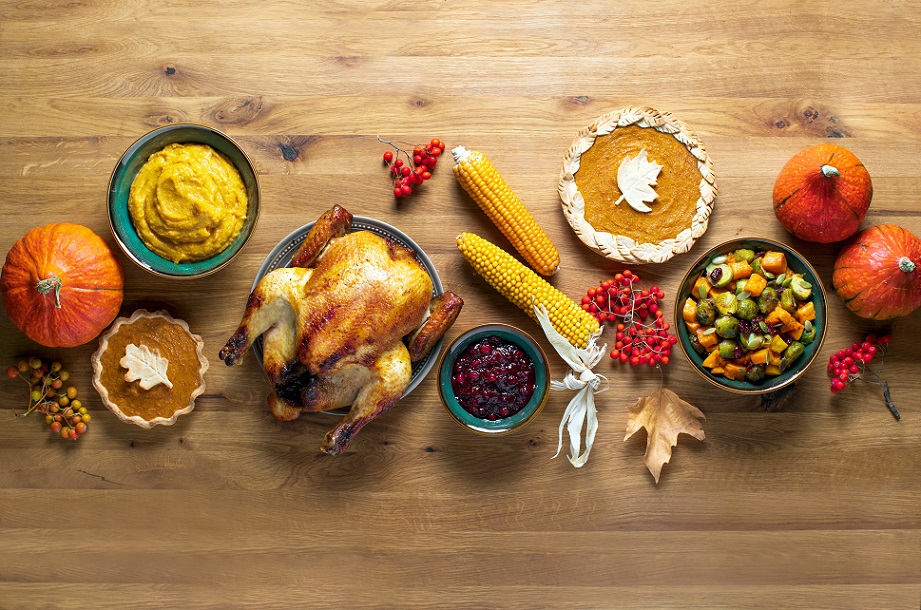 Thanksgiving dinner food