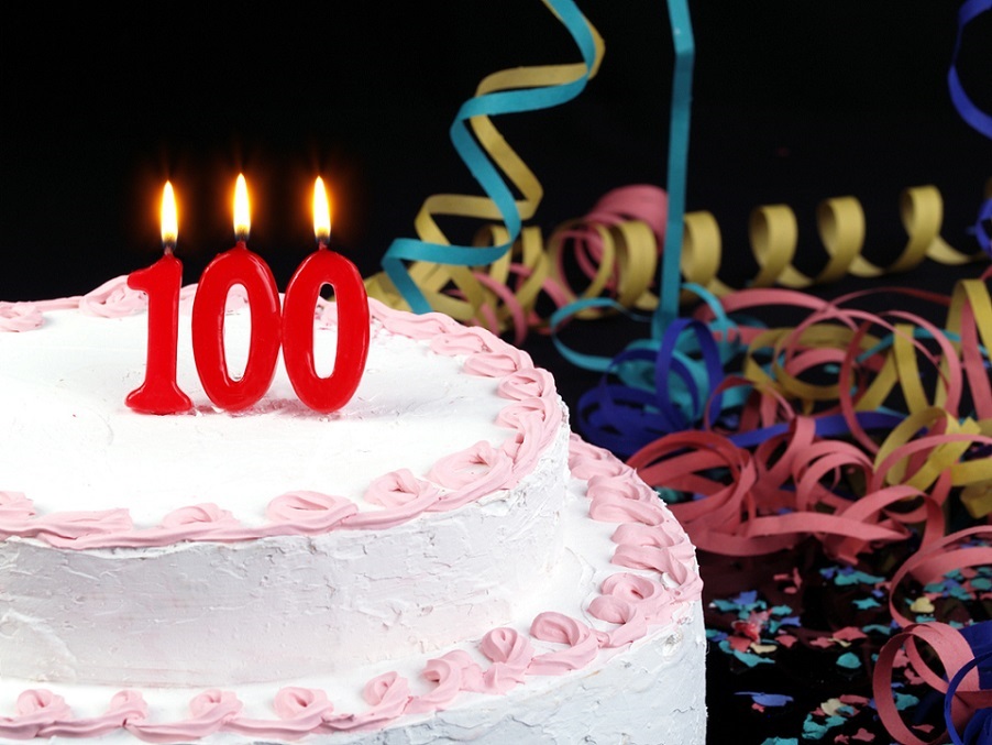 100th Anniversary birthday cake