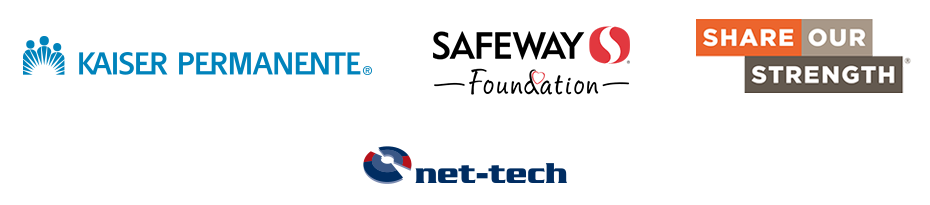 Fuel Your Future Sponsor Logo Block - Kaiser Permanente, Safeway Foundation, Share Our Strength, Net-Tech