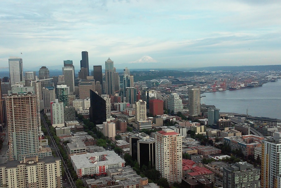 Photo of Downtown Seattle, taken from the Space Needle.
