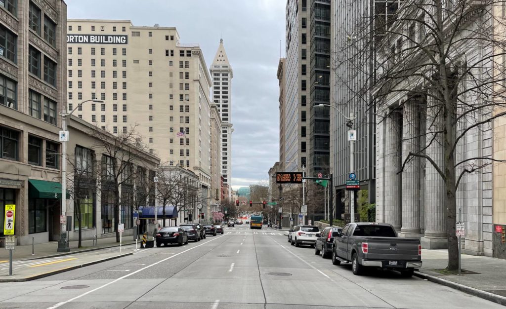 Photo of Second Avenue, Seattle, near Smith Tower