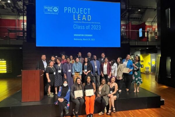 Large group of people who are graduates of Project LEAD posing for the camera